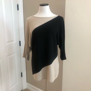 Anne Klein Black/Tan Sweater